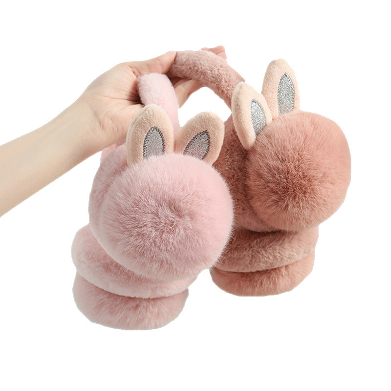 Fur Ball Warm-keeping Earmuffs Women