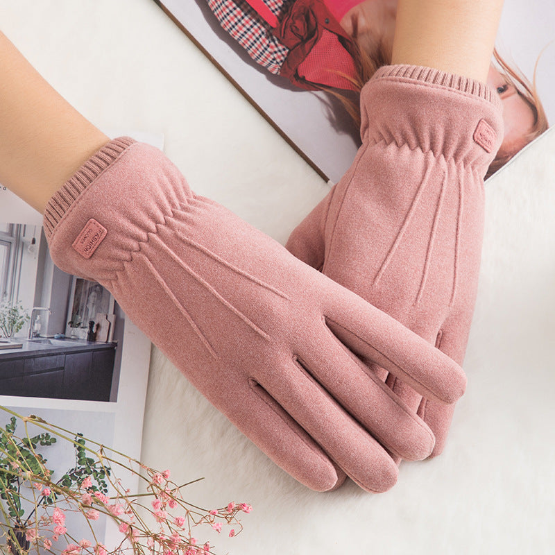 Verdickte Thermohandschuhe für den Winter für Damen