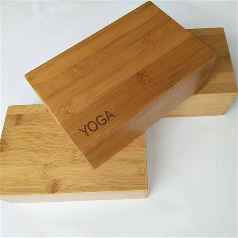 Bamboo and wood yoga brick