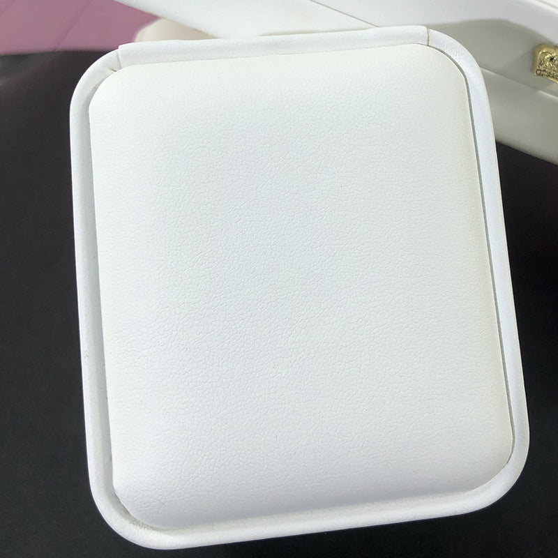 Waist Tight Crown Jewelry Box White