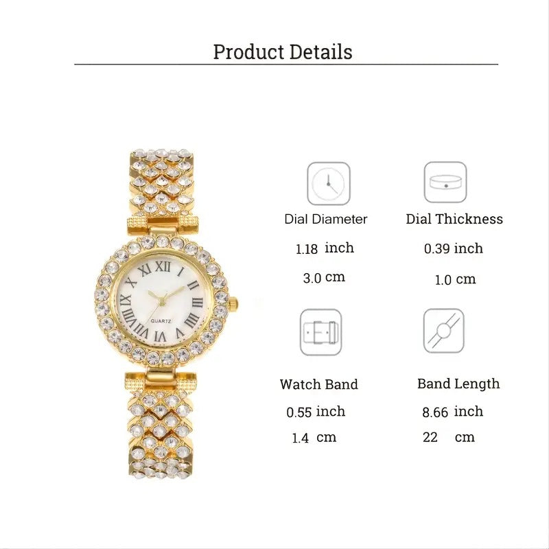 Damenmode Uhr Geschenk voller Diamant vielseitig hochwertige Quarzuhr