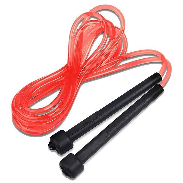 Quick Skipping Test Speed Skipping Rope Thin Handle Rope Crystal Clear Pvc Skipping Rope