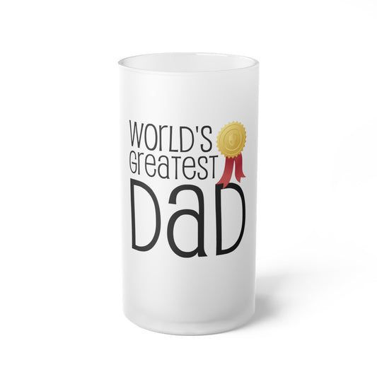 CWS Celebrations Fathers Day Frosted Glass Beer Mug