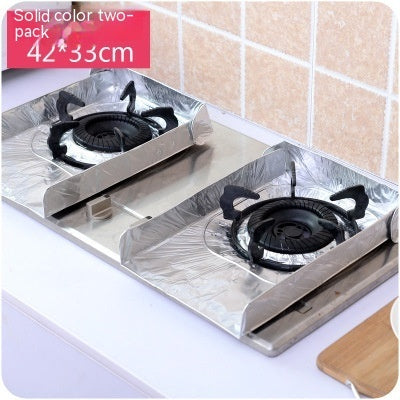 Kitchen Oil-proof Gas Cooker Pad Aluminum Foil Tinfoil 2 Pieces