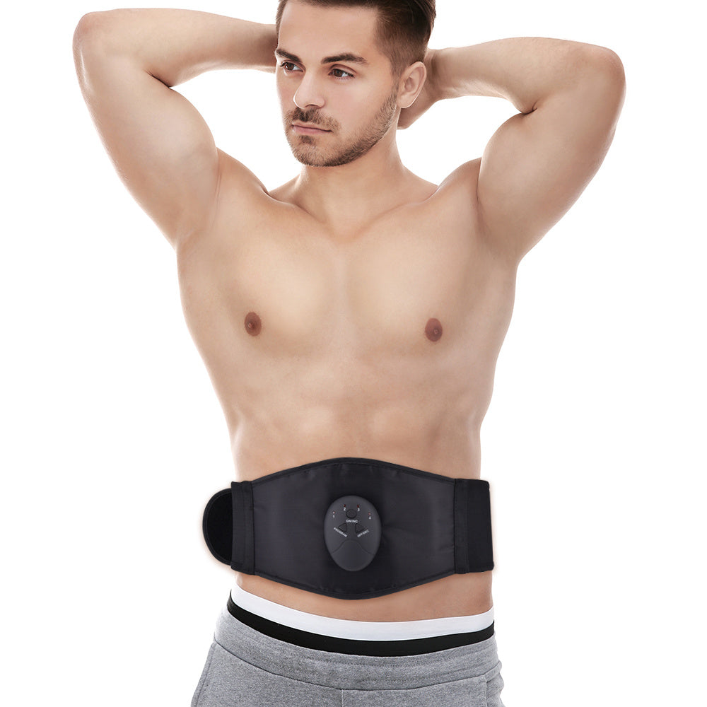 Intelligent Abdominal Apparatus Massage PU Leather Belt Fitness Apparatus