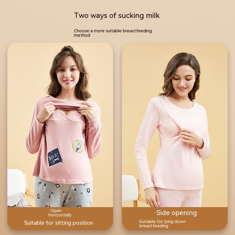 Autumn Clothes For Pregnant Women Suit Pure Cotton Breastfeeding