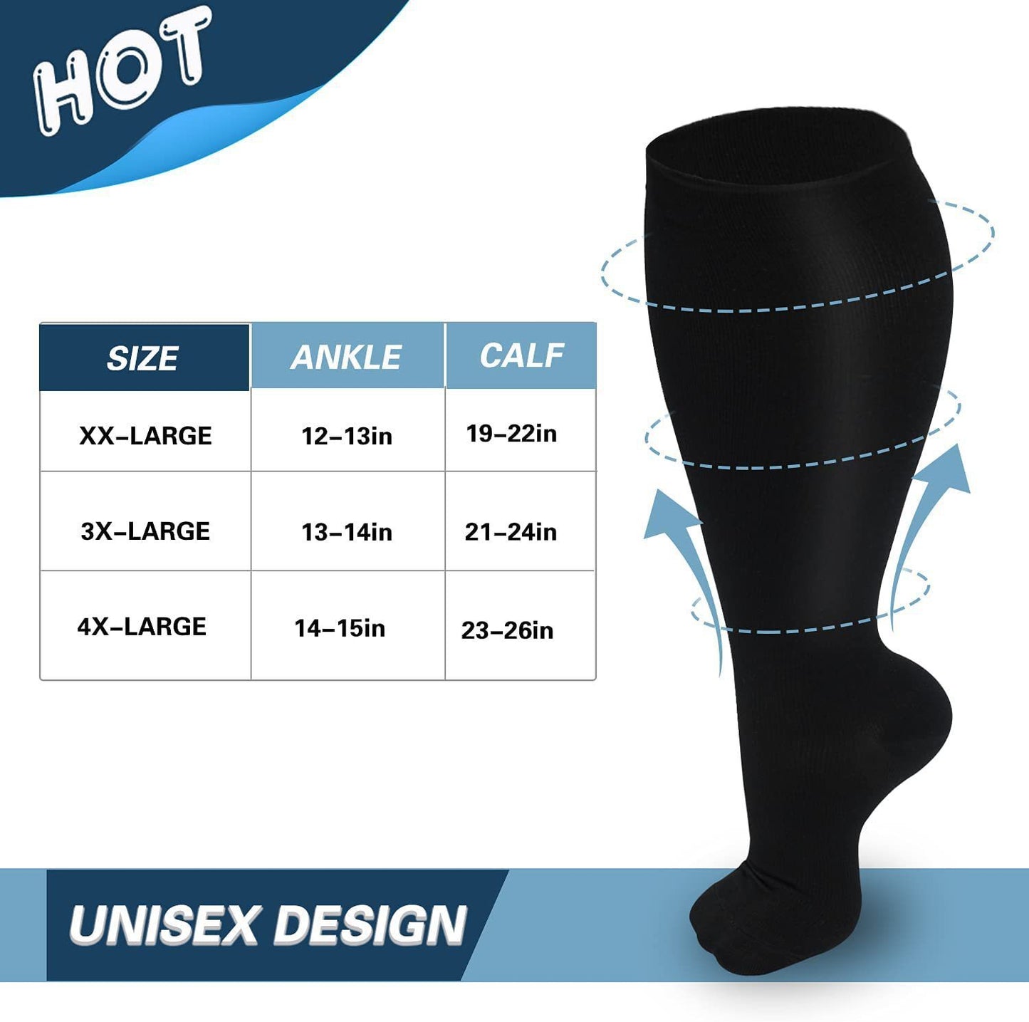 Women's Large Over-the-knee Pressure Socks