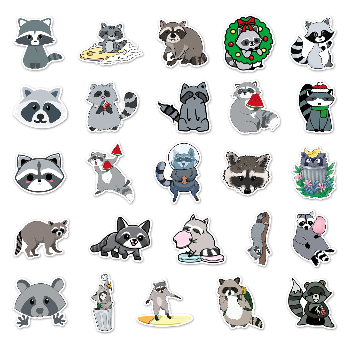 Coati Decorative Waterproof Stickers