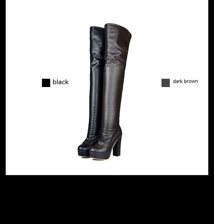 Wir präsentieren die FlexLeg Knight Boots – elegante Overknee-Stiefel mit elastischer Kraft, die Ihre Beine in Szene setzen und Ihnen einen selbstbewussten und stilvollen Gang ermöglichen.