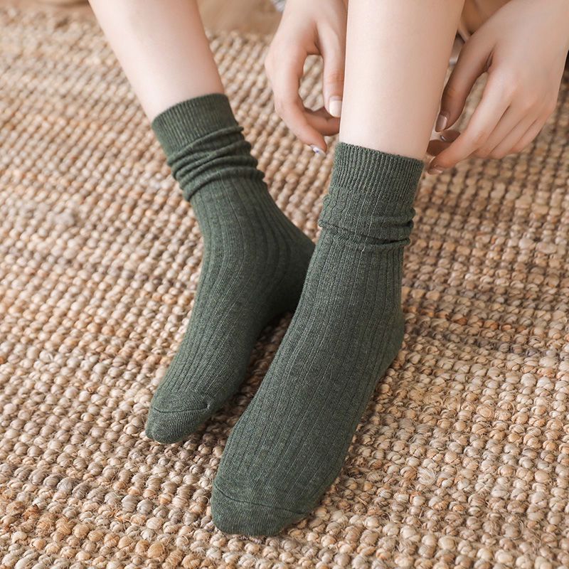 Herbst und Winter weibliche Baumwolle lange Socken