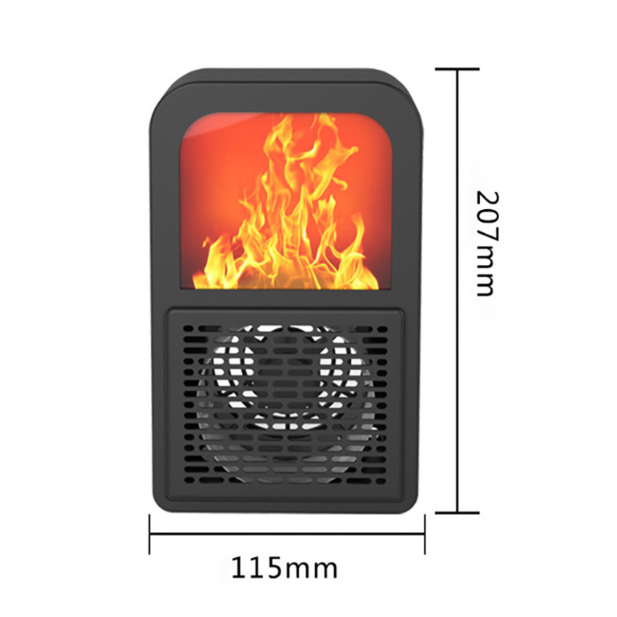 Neuartiger Kamin 3D Flamme Home Desktop Mini Heizung