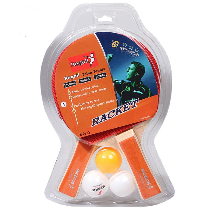 2Pcs Table Tennis Rackets  with 3 Balls