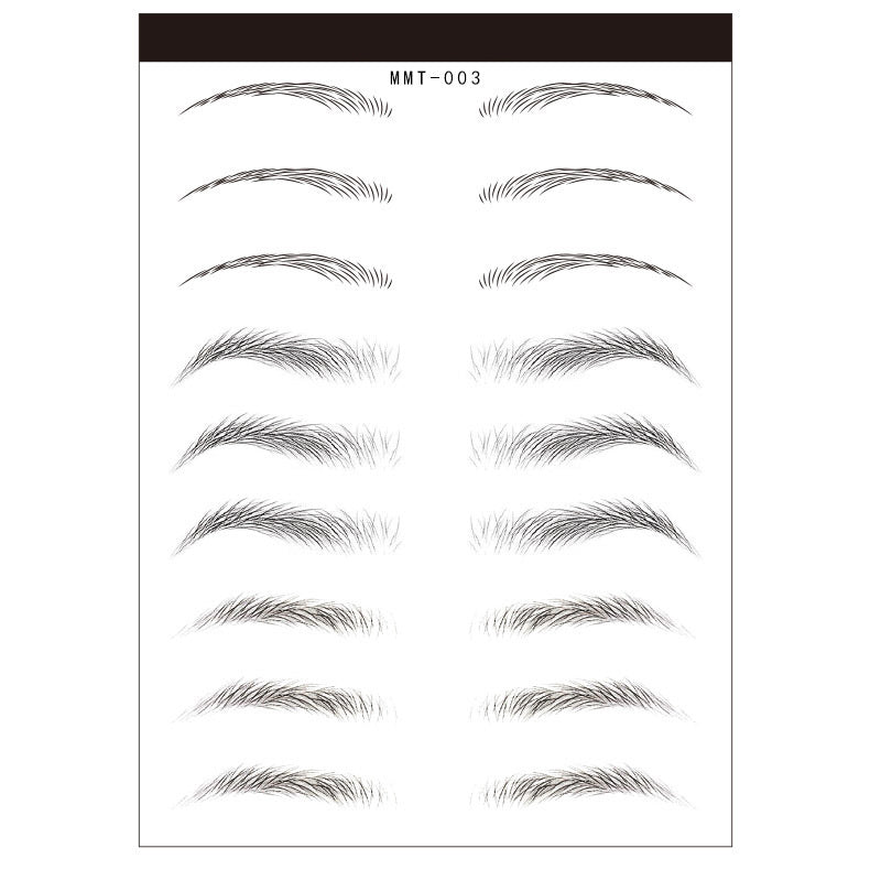 Waterproof 6D Eyebrow Tattoo Semi-Permanent Embroidery Natural Long Lasting Fake Eyebrow