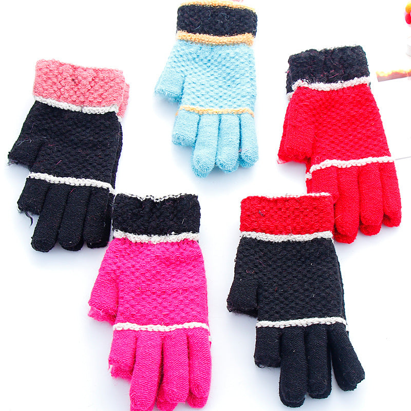 Warme Strickhandschuhe