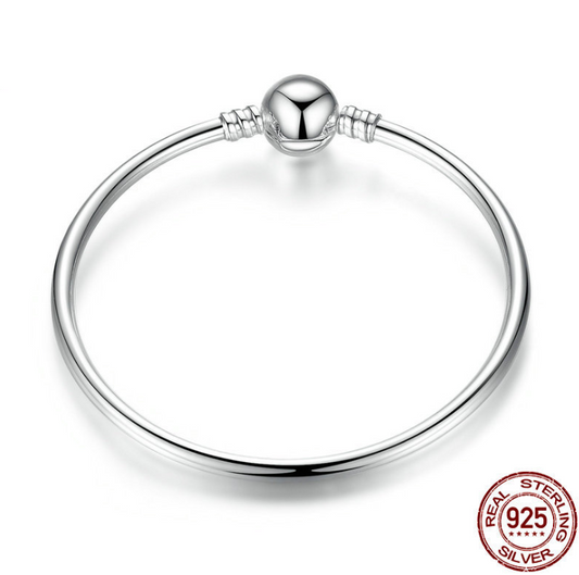 925 sterling silver modna bransoletka prosta bransoletka z kości węża DIY sterling silver koraliki sterling silver bransoletka akcesoria osobowości