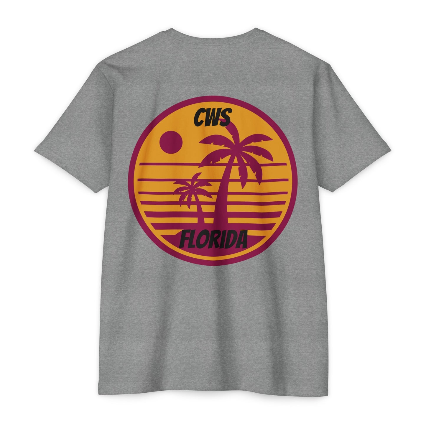 CWS Florida USA Flag Unisex CVC Jersey T-shirt By Cozy Winter Store (ships within USA only)