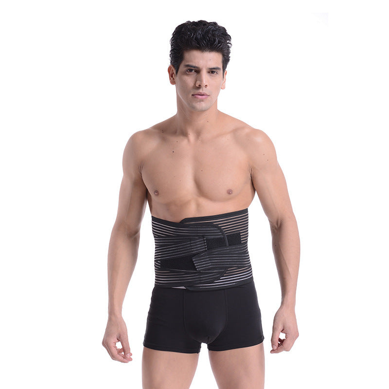 Lumbar support massage belt