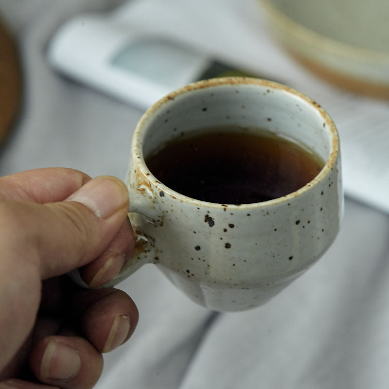 Stoneware Japanese handmade coffee cup