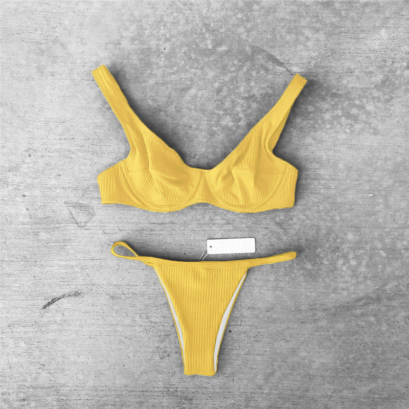 Ladies split swimsuit