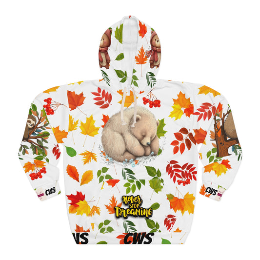 CWS Autumn Bear Unisex Pullover Hoodie By Cozy Winter Store