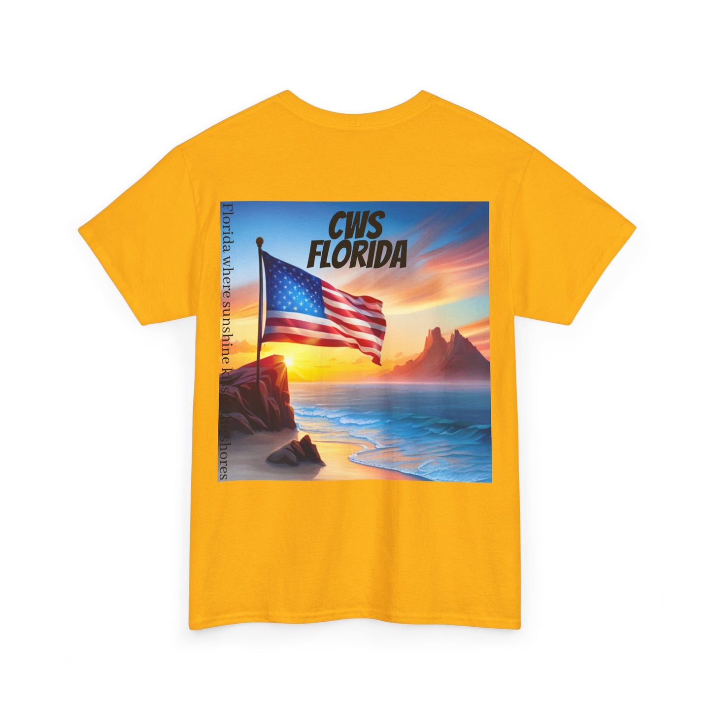 CWS Florida Unisex Heavy Cotton Tee By Cozy Winter Store