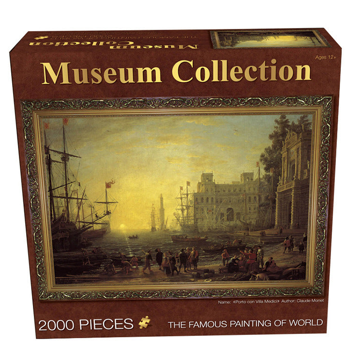 Puzzle Ideas Flat 2000 Pieces Jigsaw Oil Painting