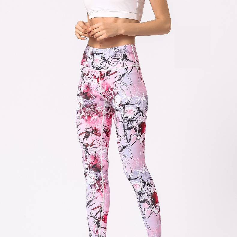 New graffiti printed Yoga Pants sports Capris