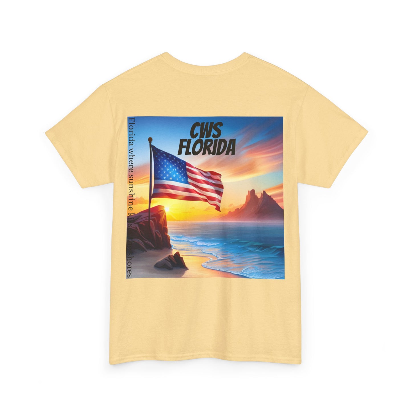 CWS Florida Unisex Heavy Cotton Tee By Cozy Winter Store