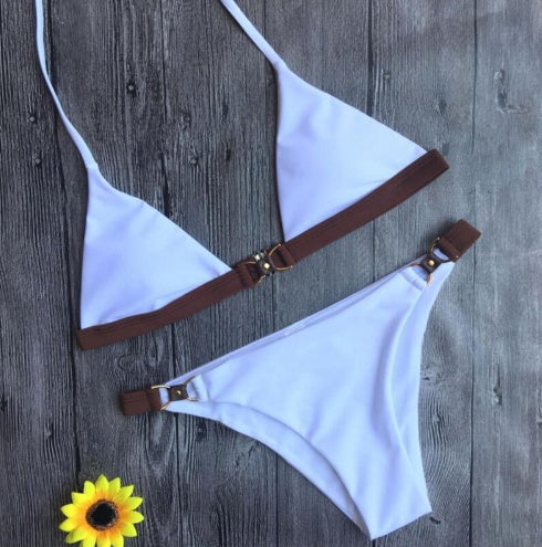 European and American new ladies split bikini