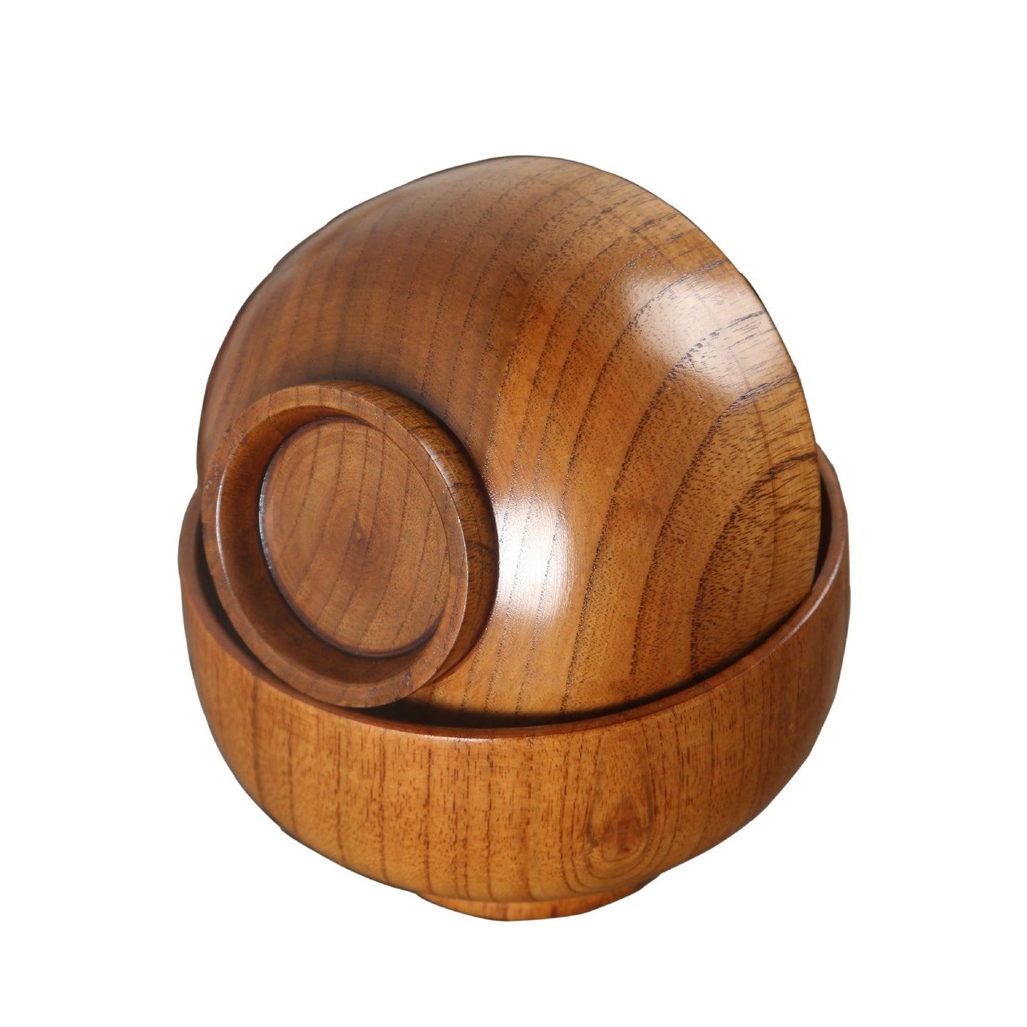 Japanese style natural jujube wooden bowl