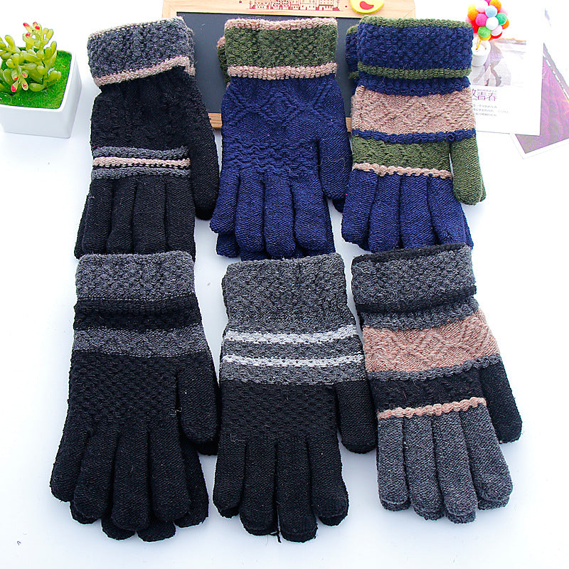 Warme Strickhandschuhe