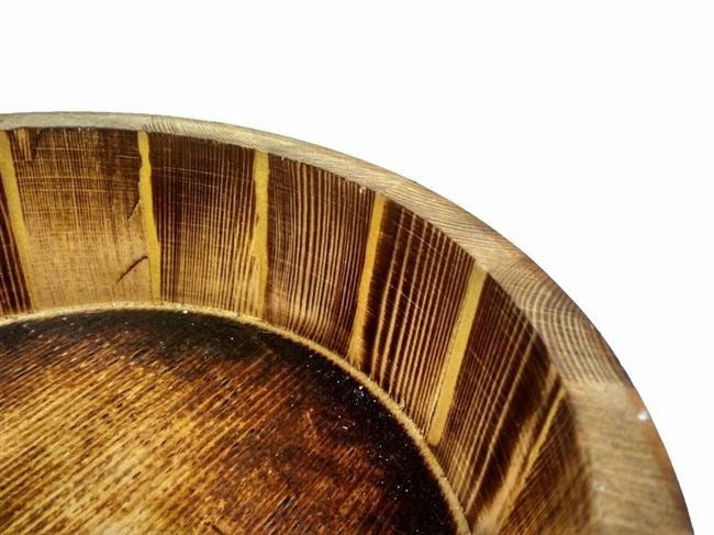 Sushi wooden bowl