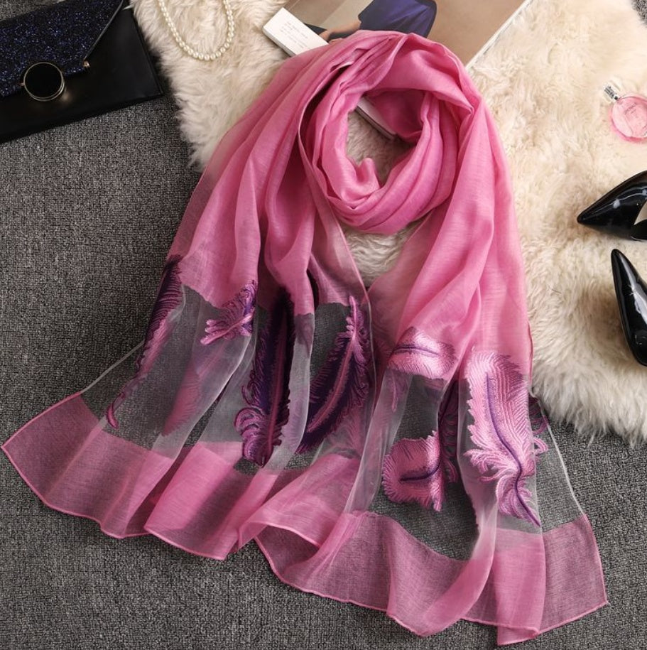 Organza sunscreen beach scarf