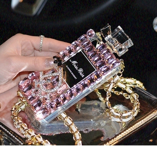 Essence Elysium: Perfume Bottle Bow Phone Case.