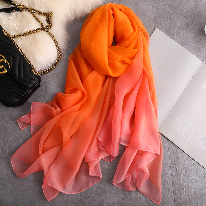 Long padded decorative shawl scarf