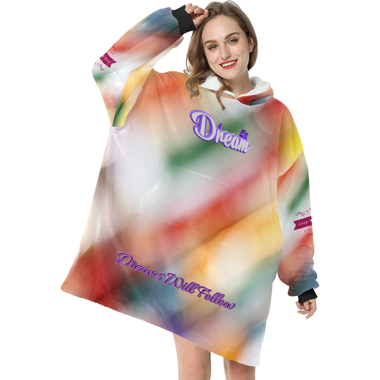 CWS Cozy Vibe "Dreamer" Blanket Hoodie for Women by Cozy Winter Store