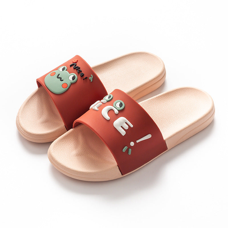 Female Summer Cartoon Bathroom House Slippers