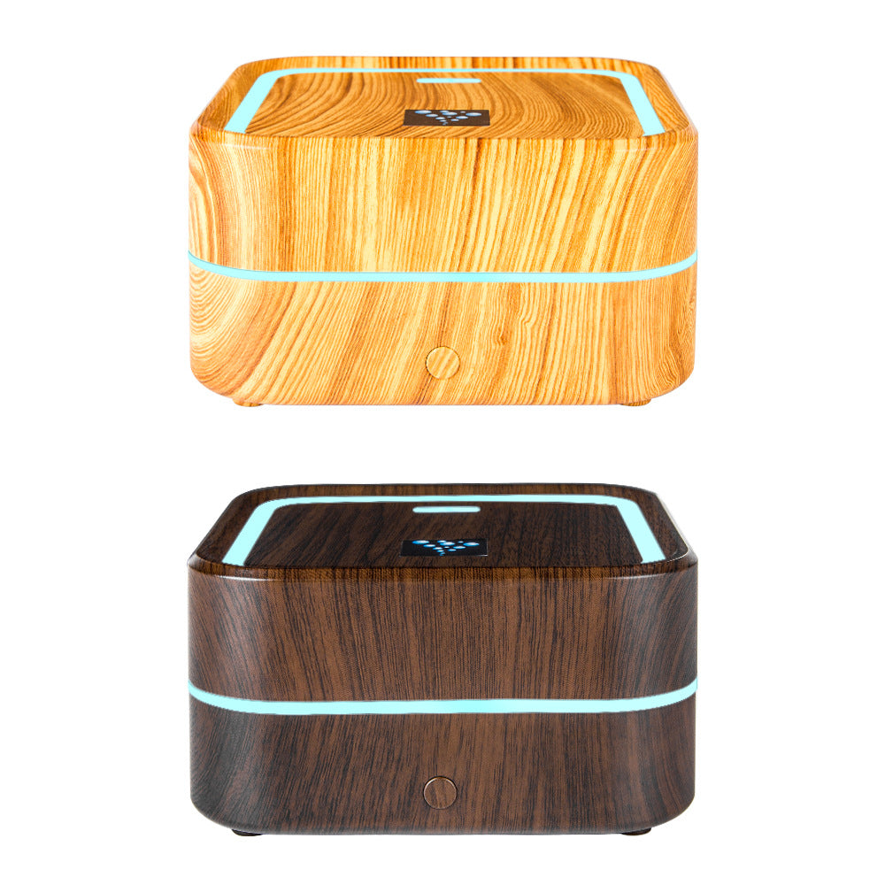 Nowa maszyna do aromaterapii Wood Grain O4 Domowy samochodowy ultradźwiękowy nawilżacz USB Automatyczny dyfuzor natryskowy 