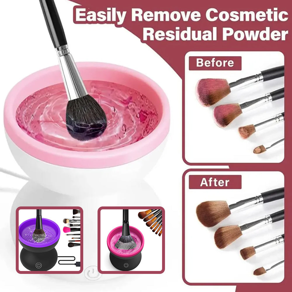 Elektrische Make-Up-Pinsel-Reinigungsmaschine, tragbares automatisches USB-Kosmetikpinsel-Reinigungswerkzeug für alle Größen von Beauty-Make-Up-Pinsel-Sets