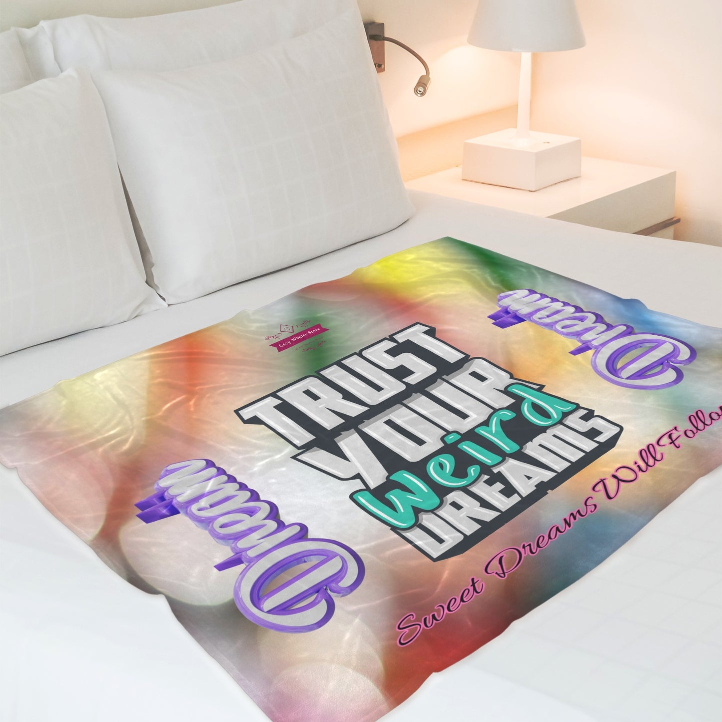 CWS Cozy Blankets  "Trust Your Dreams" Ultra-Soft Micro Fleece Blanket 50*40(Made In Queens USA ) by Cozy Winter Store