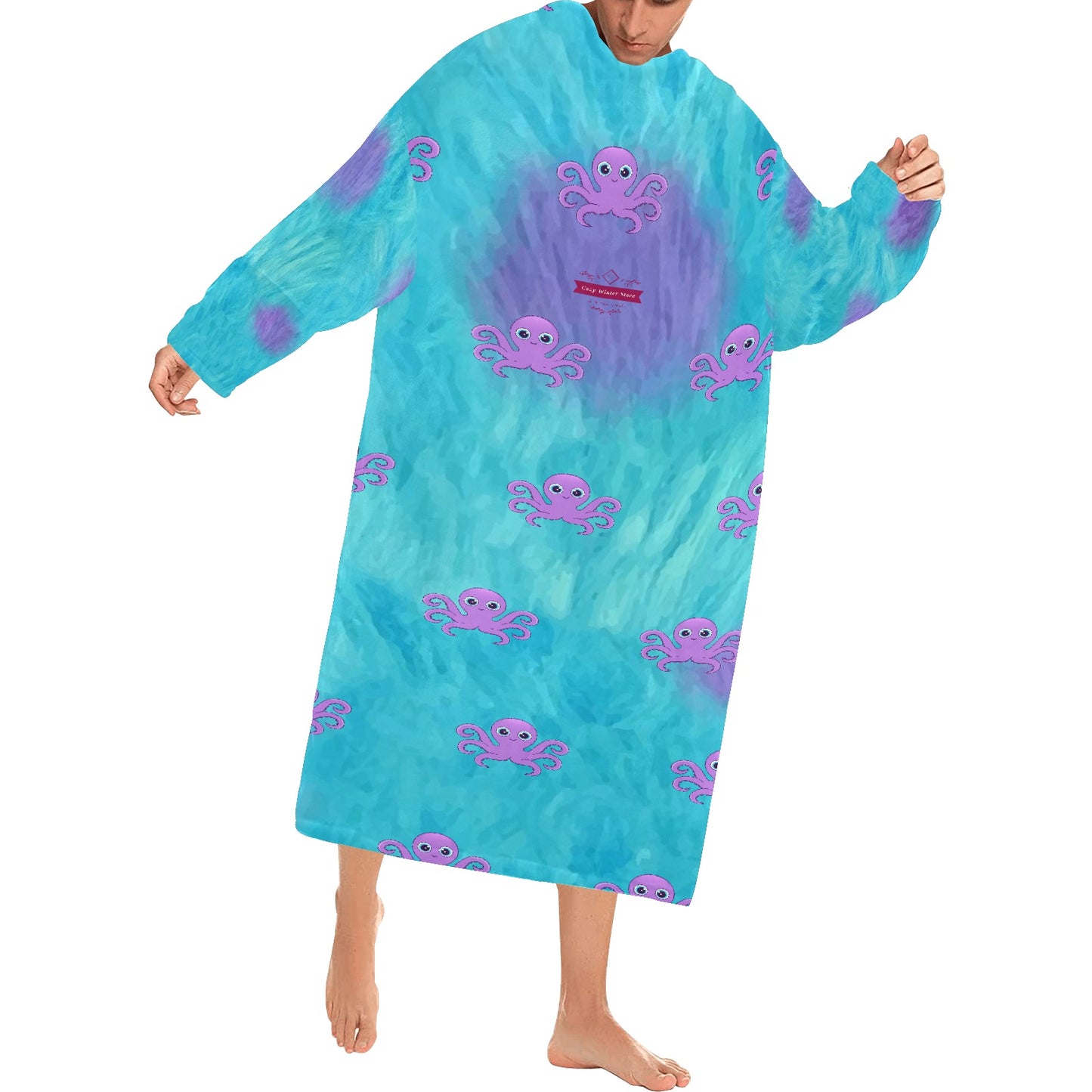 CWS Cozy Vibe Blanket Robe with Sleeves for Adults by Cozy Winter Store