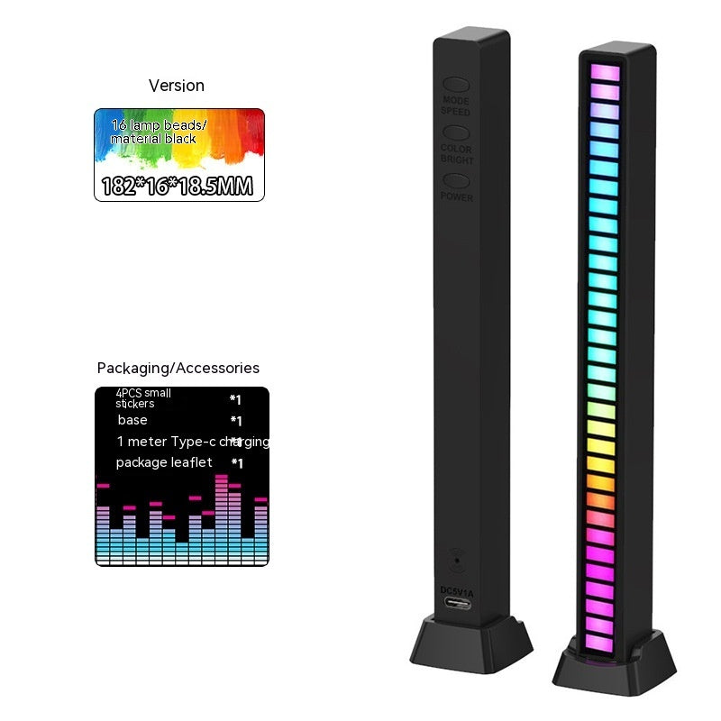 Led Sound Control Licht Bar RGB Umgebungs Pickup Rhythmus Lampe Musik USB Einstellbare Automotivo Streifen Für Autos Familie Party