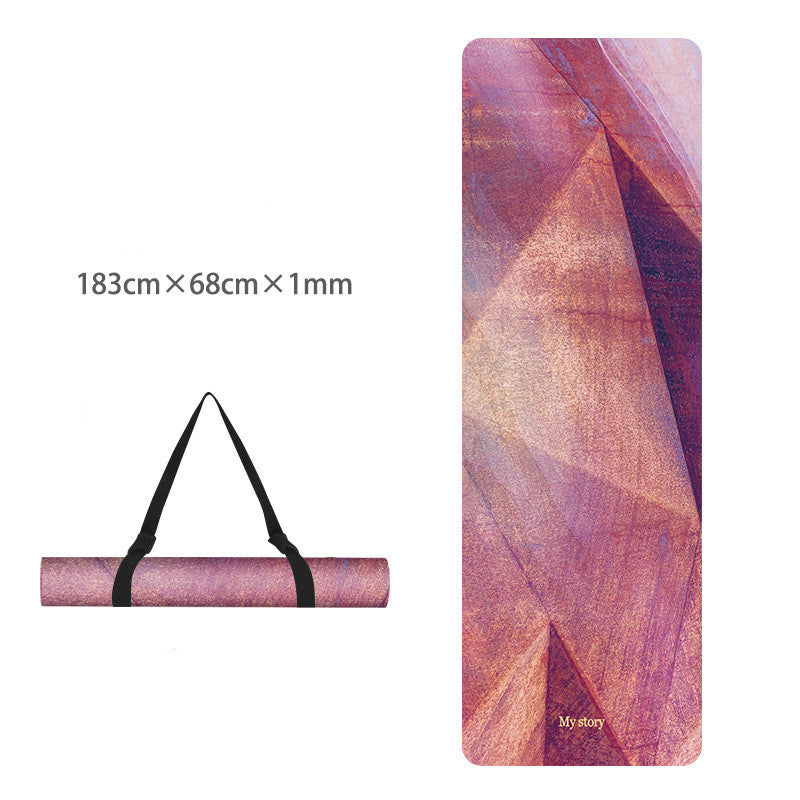 Natural Rubber Thin Portable Yoga Mat Drape