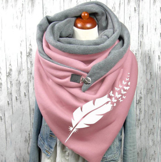 Cotton Malaysia Thermal Button Headband Scarf