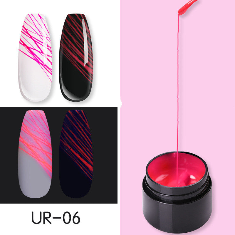 Maniküre Leuchtende Nailart Spinnennagelgel UV-Nagellack