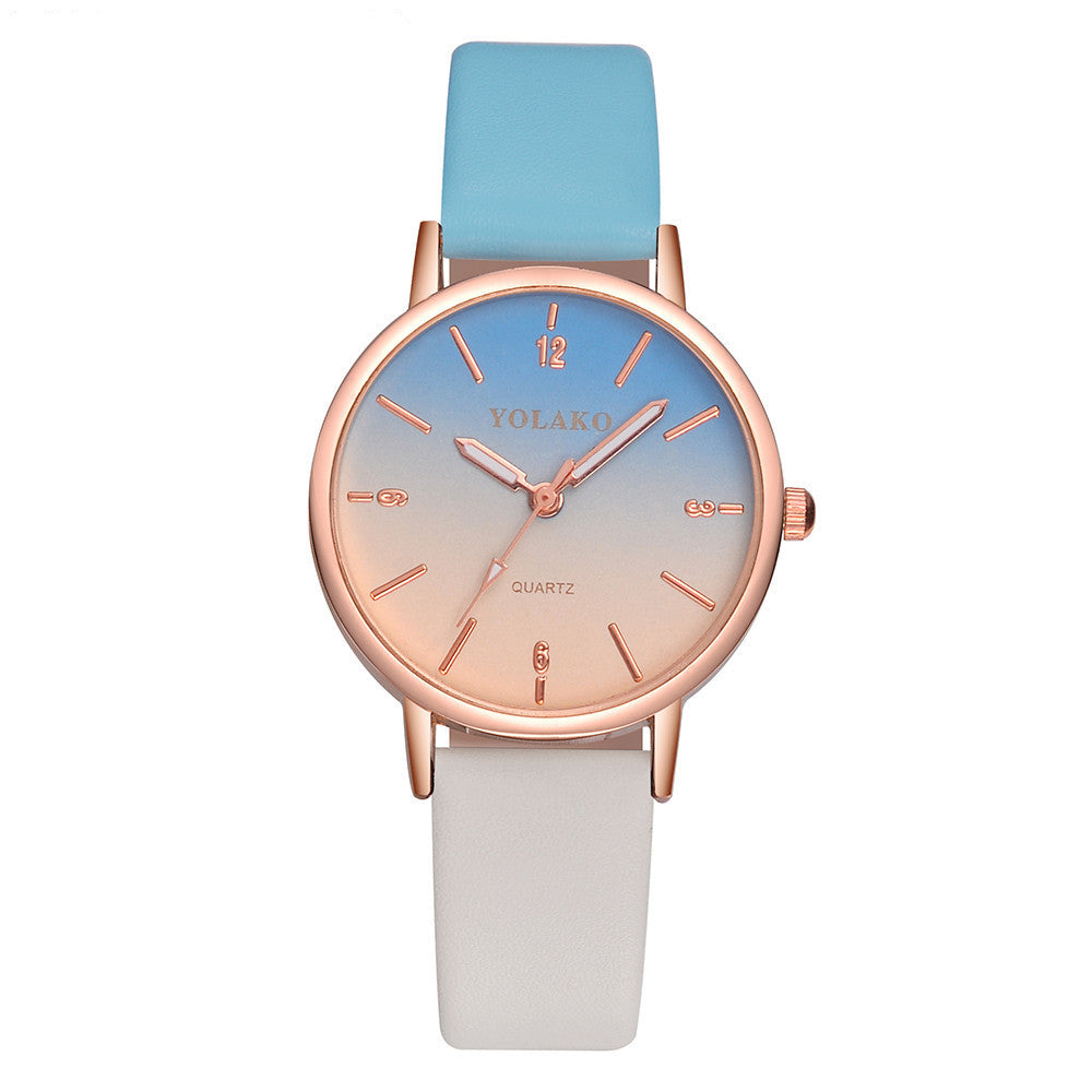 Creative candy gradient watch