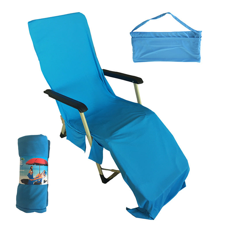 Beach chair towel-cover