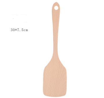 Unpainted wooden shovel wooden spoon non-stick special shredder long handle spoon