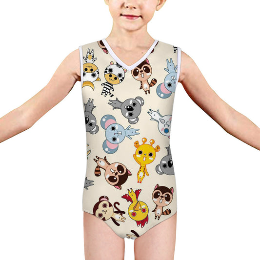 Panda Swimsuit Medium And Large Little Girl Summer One-piece Swimsuit Triangle Swimsuit