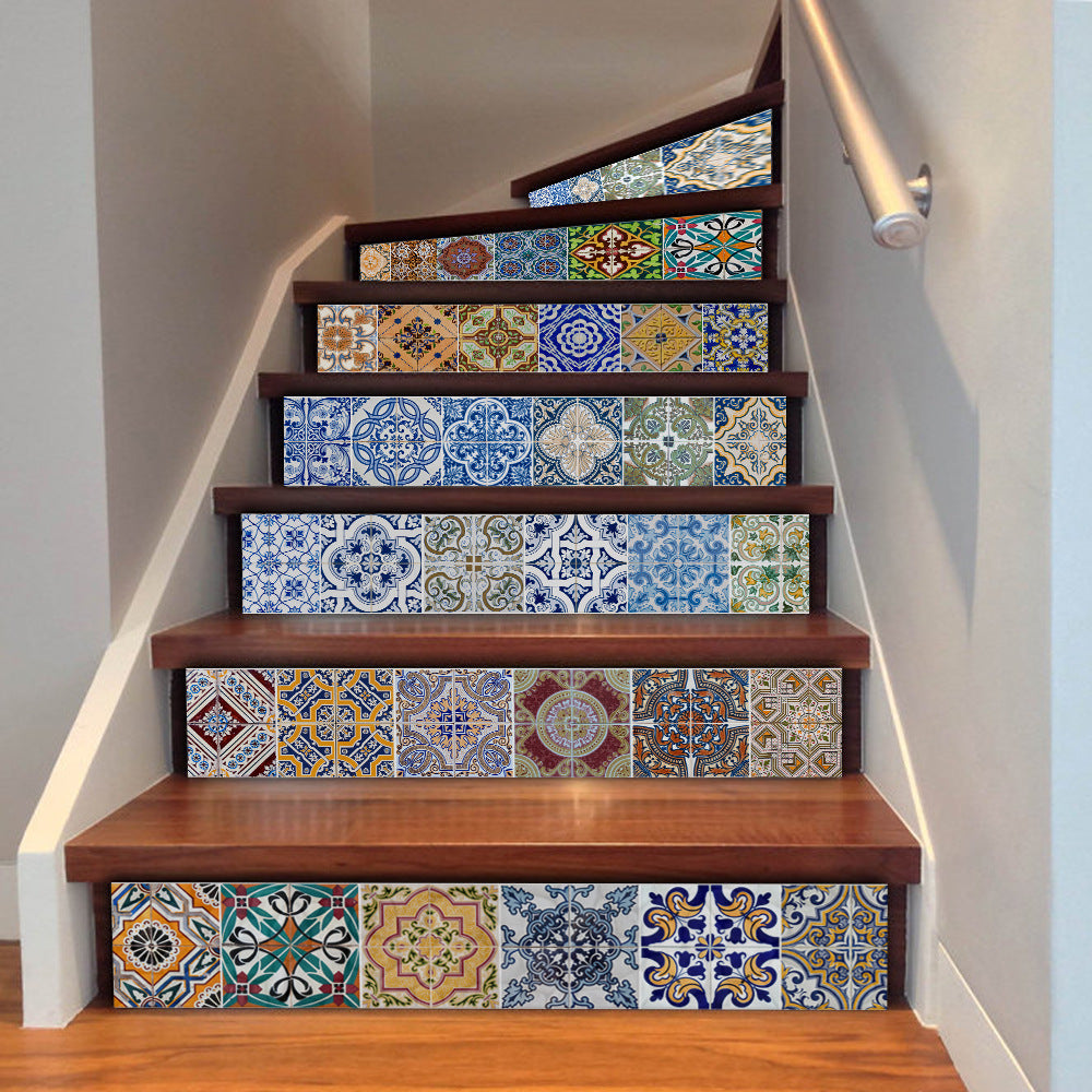 Self-adhesive stairs stickers